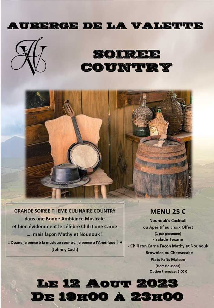 Affiche soirée Country