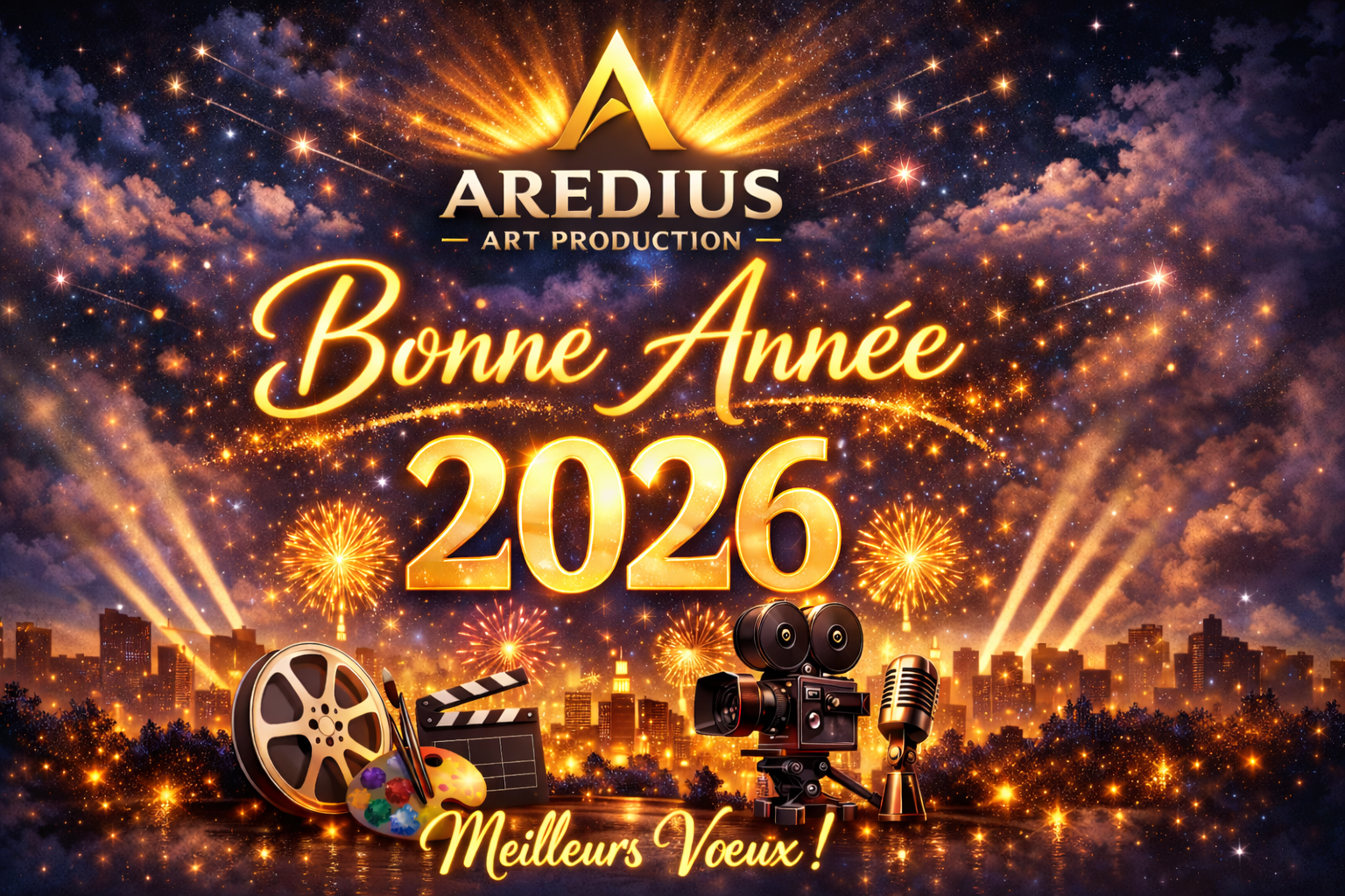 Meilleurs Vœux 2026 - AREDIUS ART PRODUCTION